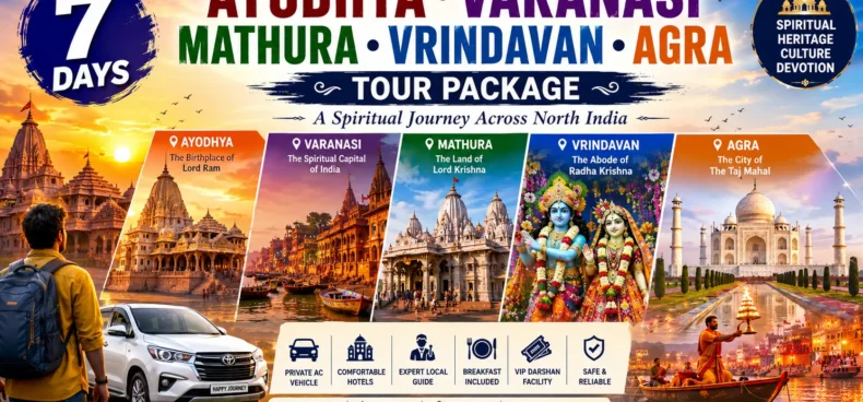 7 Days Ayodhya Varanasi Mathura Vrindavan Agra Tour Package