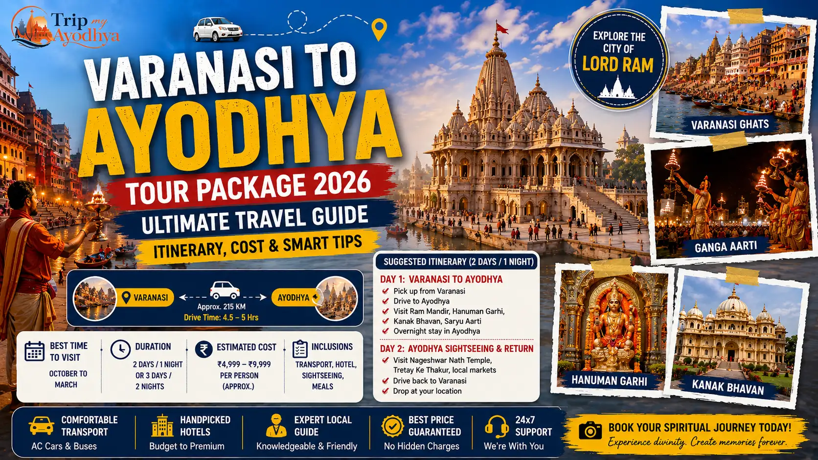 Varanasi to Ayodhya