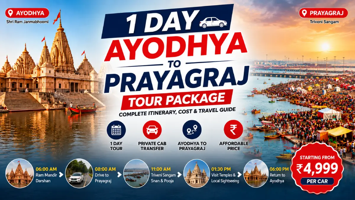 1 Day Ayodhya to Prayagraj Tour Package