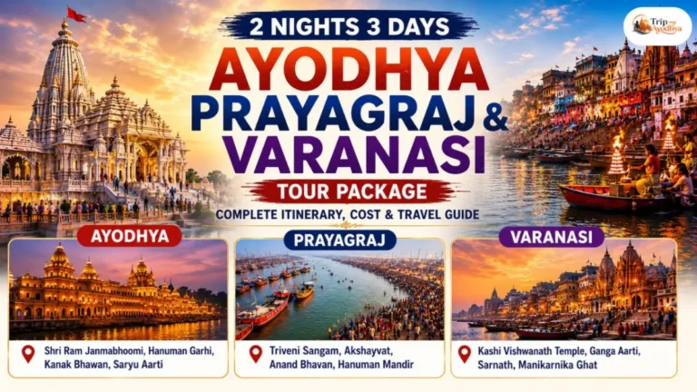 2 Nights 3 Days Ayodhya Prayagraj Varanasi Tour Package