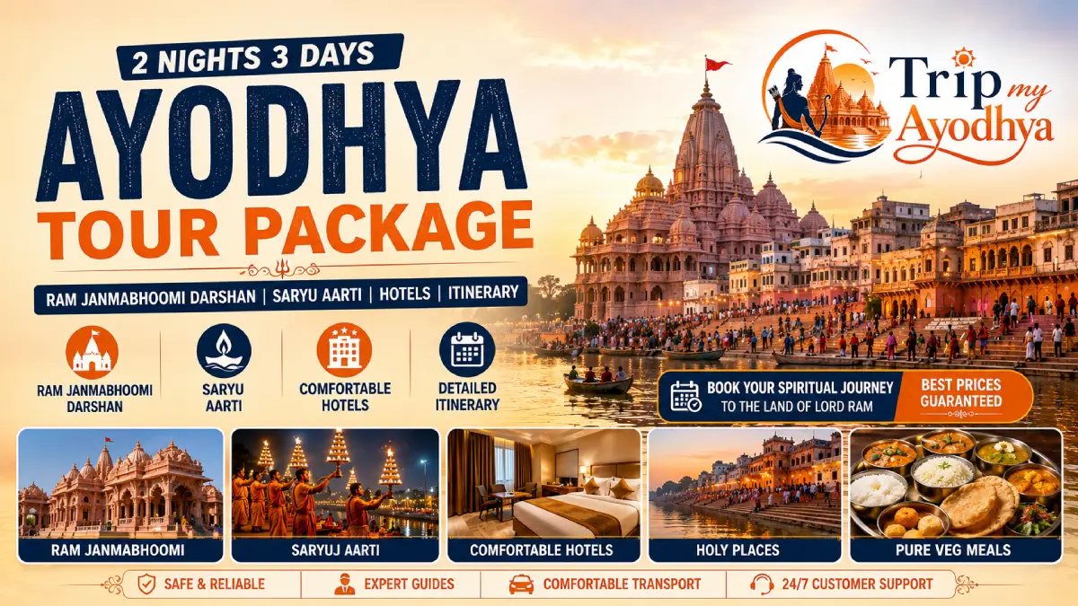 2 Nights 3 Days Ayodhya Tour Package - Trip My Ayodhya