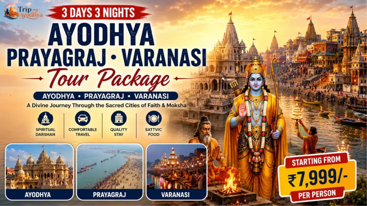 3 Days Ayodhya Prayagraj Varanasi Tour Package